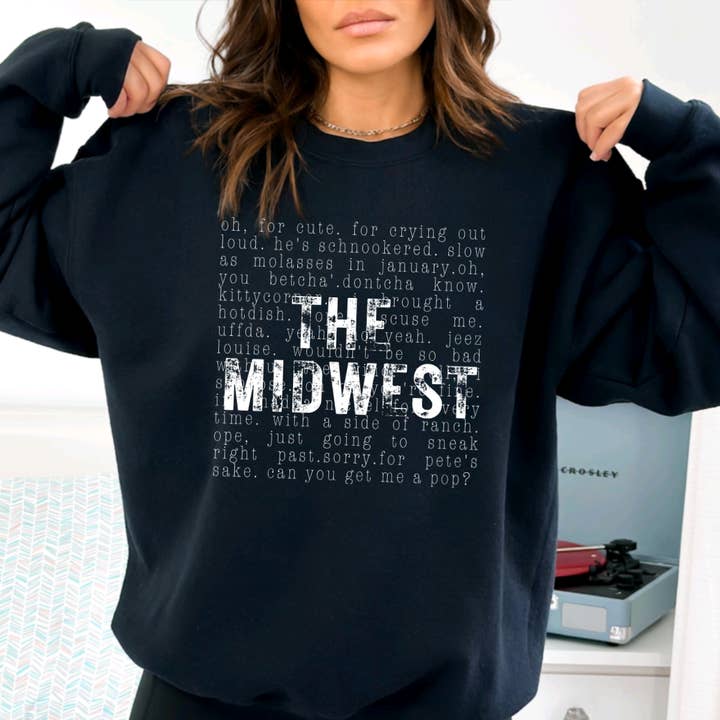85th Avenue Shop - Wholesale Sweatshirt - Unisex - The Midwest Crewneck0