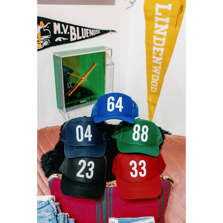 Ascot + Hart - Wholesale Trucker Hat - Unisex - Custom Player Number Trucker1