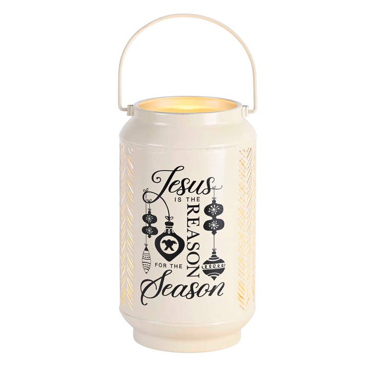 Lantern Jesus Is The Reason Ivory for wholesale by Dicksons