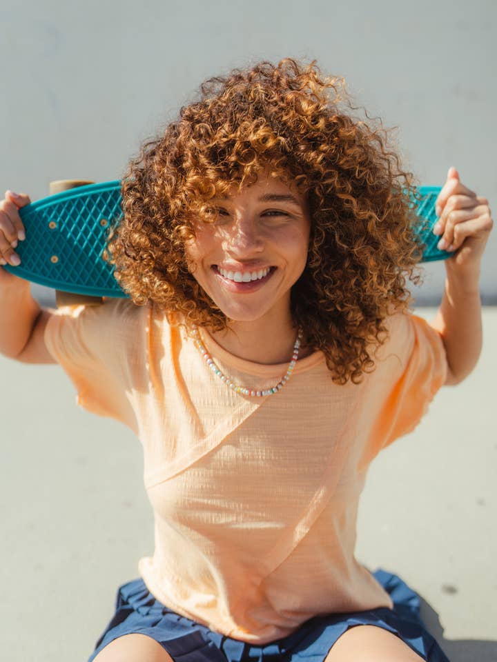 NT10932 Top en tricot texturé à coutures lacées pour la vente par VERY J