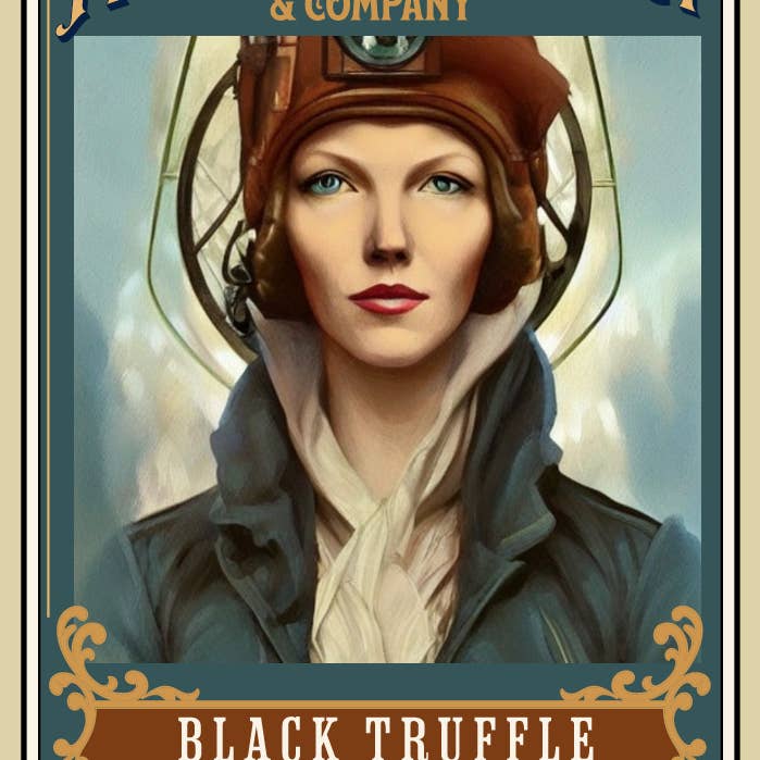 Black Truffle dark Balsamic Vinegar LTD Deco Amelia Vintage for wholesale by Montana Farmacy