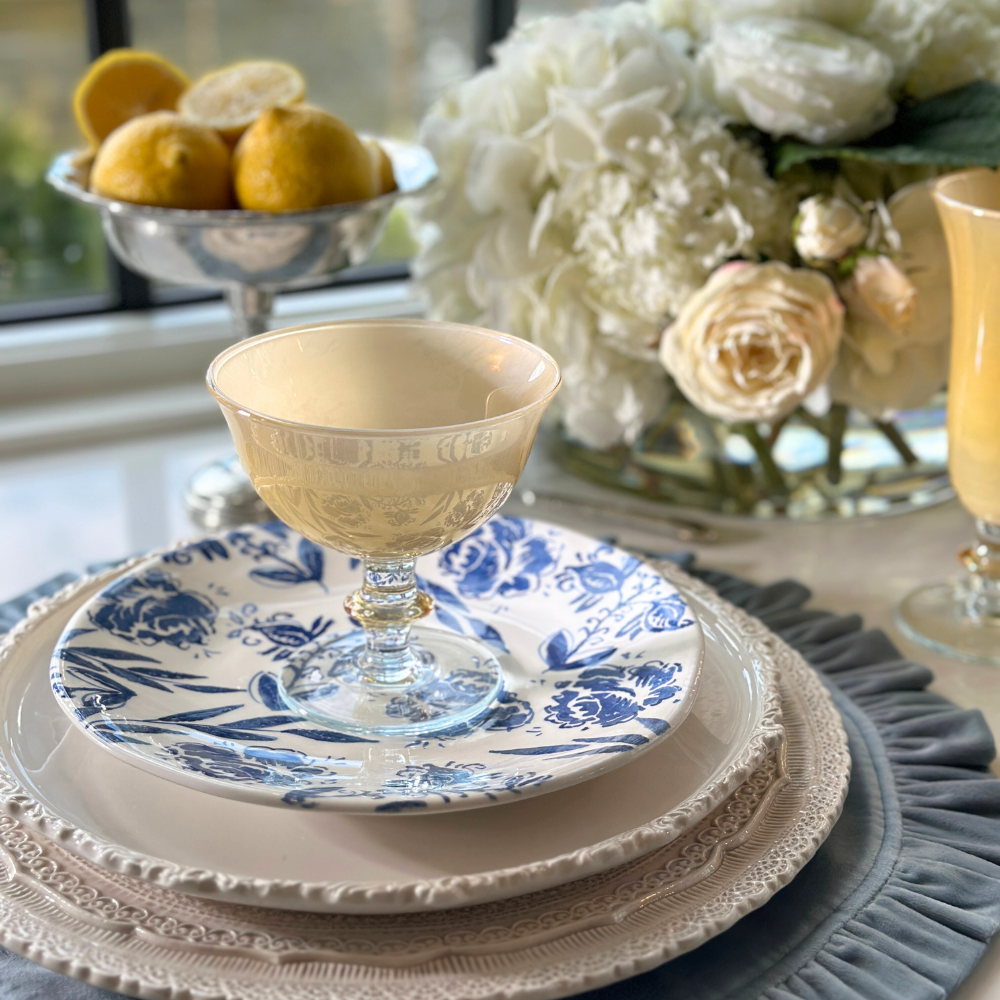 Arte Italica & Crown Linen Designs - Wholesale Wine Glass - Rialto Compote4