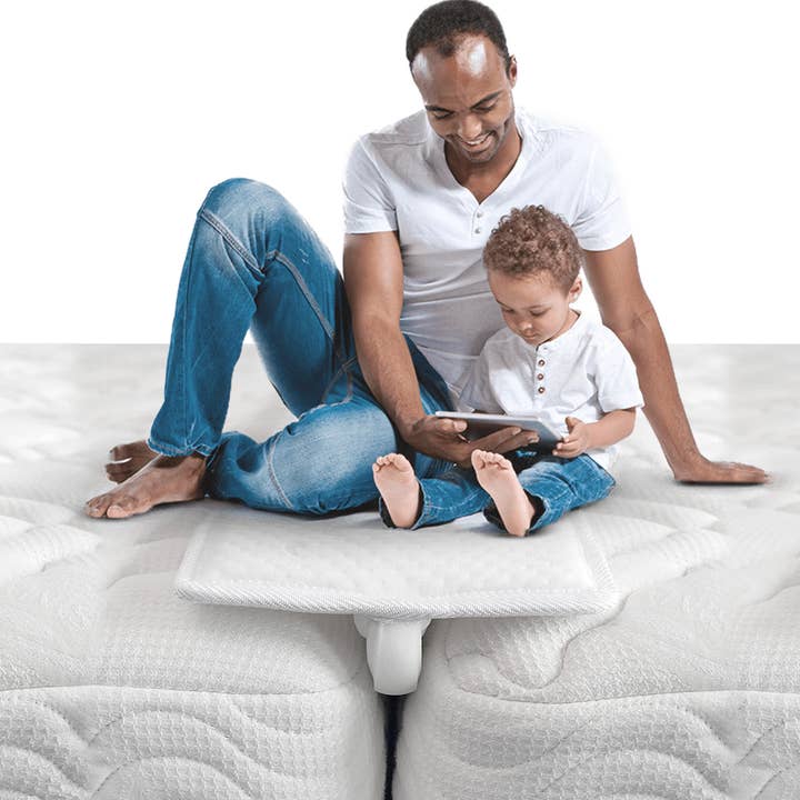 Hvid 74,8" Sengebro Pude, Enkeltseng til Kingsize Seng Konverter, Hvid for engroshandel på Faire4