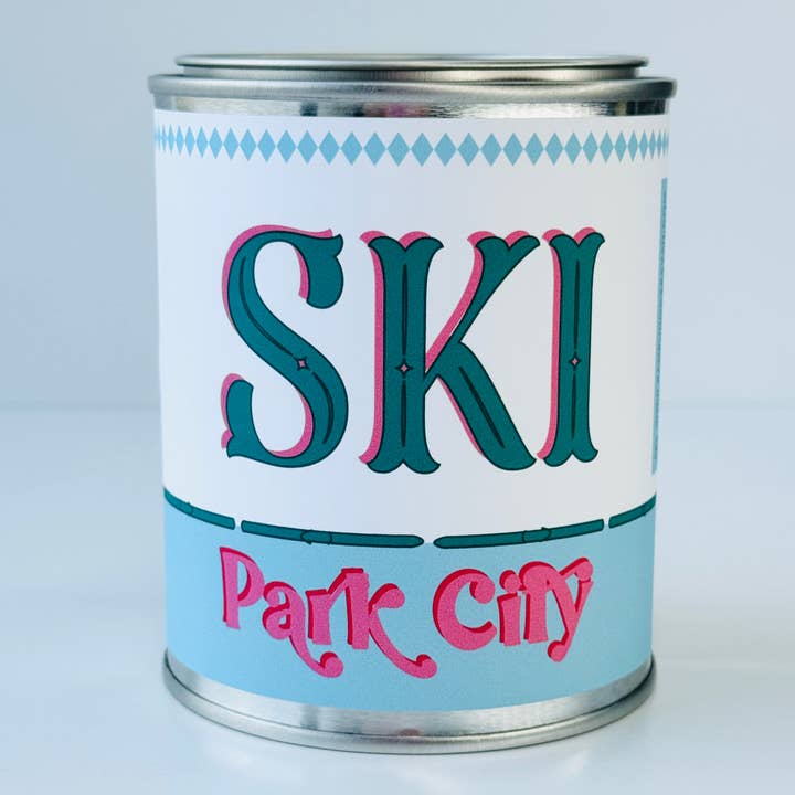 Rambling Caravan - Wholesale Travel Candles - Custom Ski Candle - Paint Tin Candle4