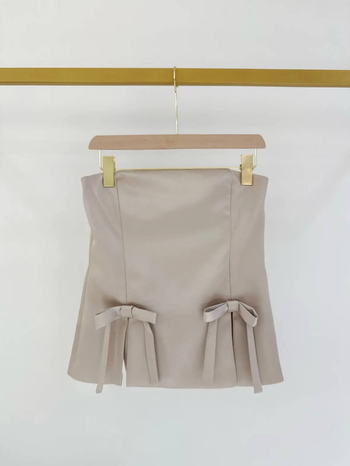 Frime - Wholesale Blouse - Women's - Satin bustier top with bow - 32559