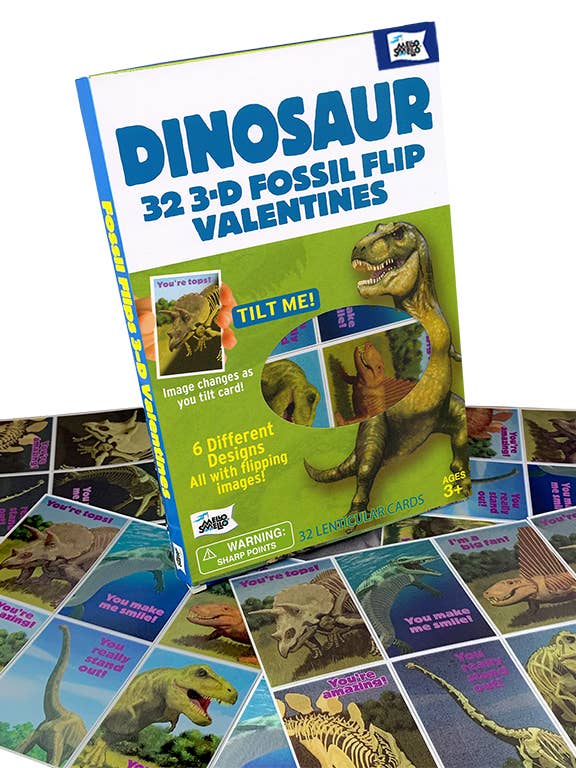 Tarjetas de San Valentín 3D Fossil Flip para venta al por mayor de Mello Smello