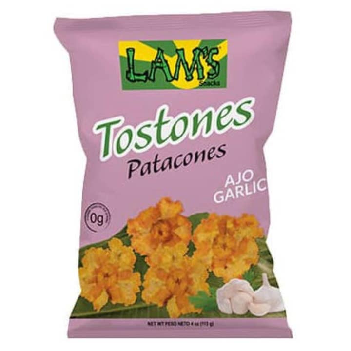 Lam's Tostones Garlic, No Trans Fat, Gluten Free, 4 oz x 20 for wholesale by Horizon Top Market