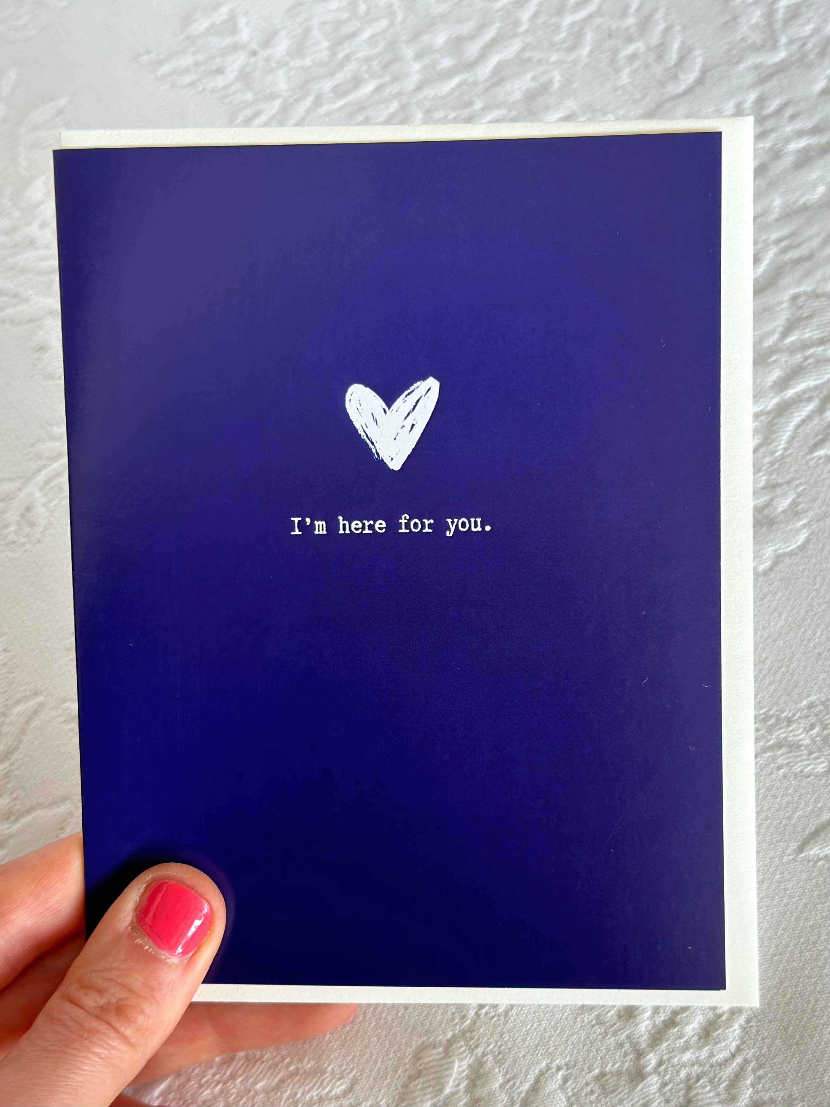 Hero Of The Story - Wholesale Sympathy Card - HERE FOR YOU - loss grief sympathy recovery support love2