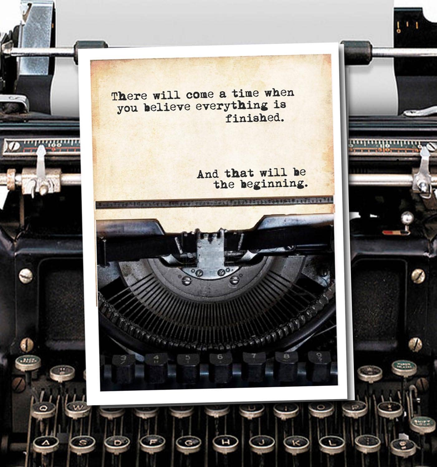 Fly Paper Products - Wholesale Encouragement Card - That will be the beginning Encouragement Greeting Card1