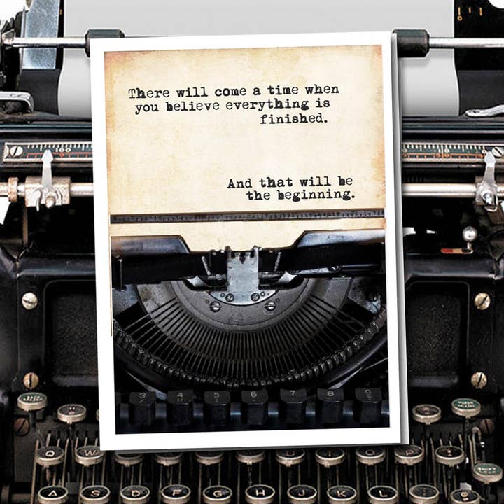 Fly Paper Products - Wholesale Encouragement Card - That will be the beginning Encouragement Greeting Card1