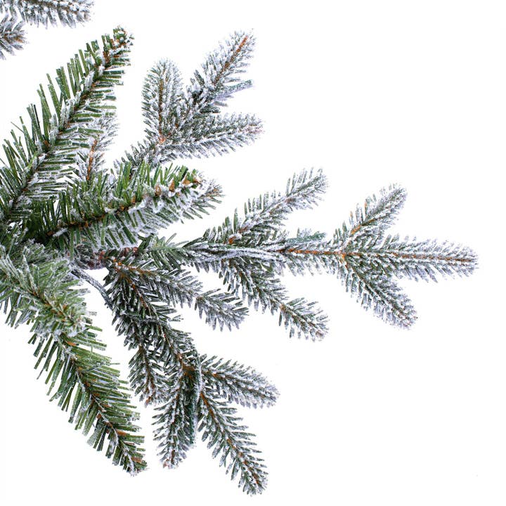 Haute Decor - Wholesale Artificial Christmas Tree - 5 Foot Prelit Flocked Timberland Fir Potted Christmas Tree3