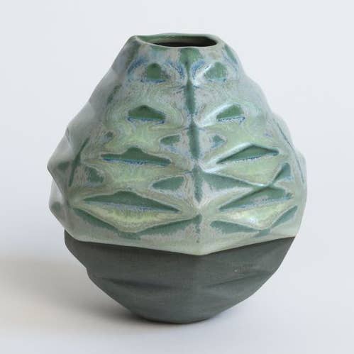 Patterned Vessels Mini Hex Lime Moondust for wholesale by By Alejandra Design