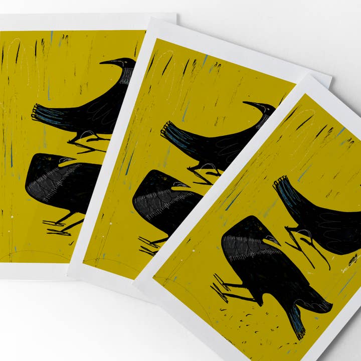 Caw Canny Art Print for wholesale by Jenni Douglas Designs
