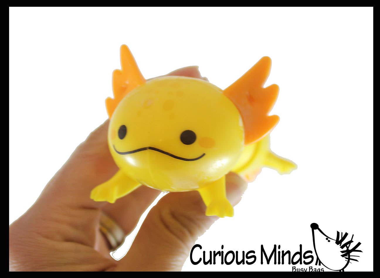 Curious Minds Toys – Brinquedo Fidget - Crianças por atacado – 1 Giro Axolotl Pull e Pop Snap Animal Expandindo Fidget10
