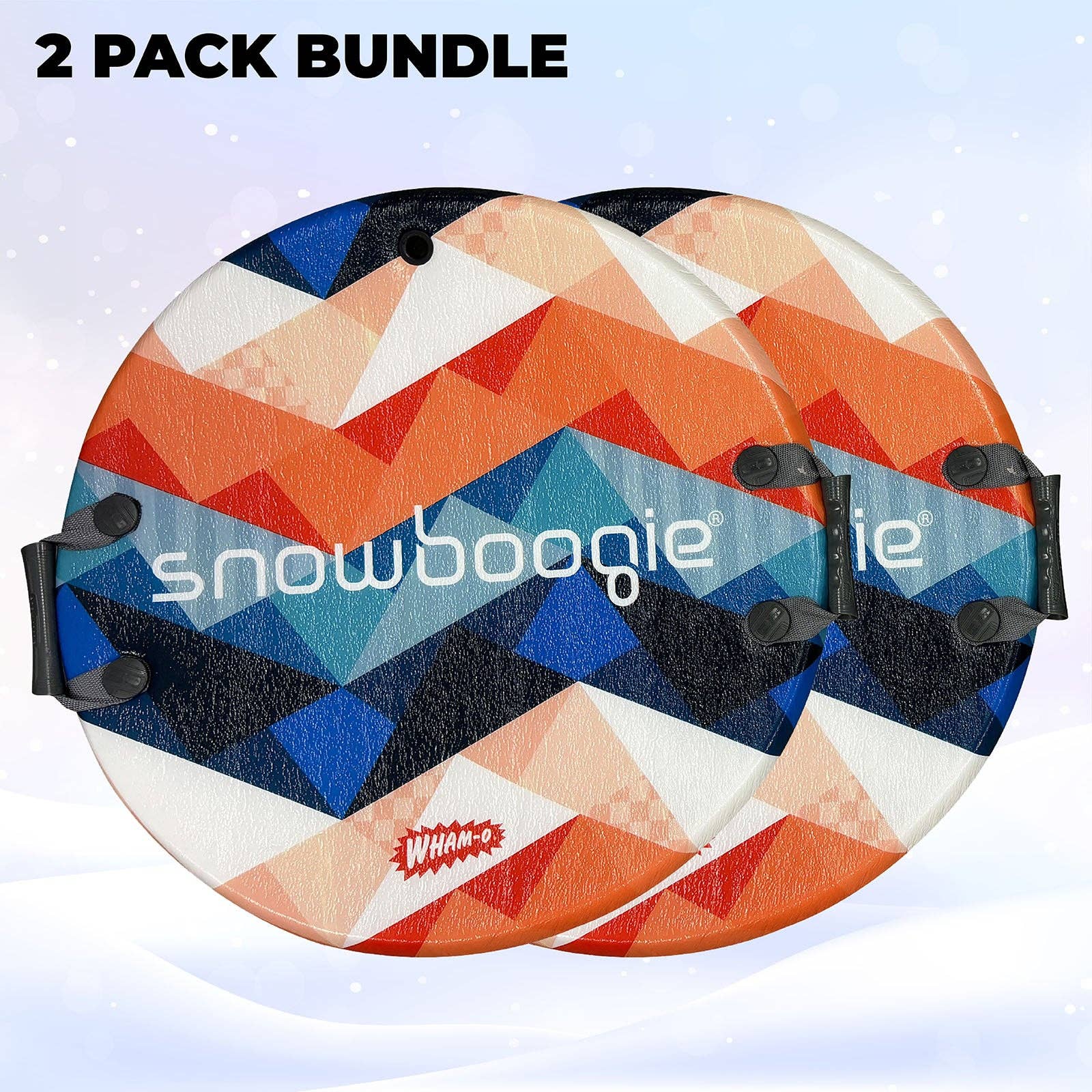 Sixale - Wholesale Sporting Accessories - Wham-O Snowboogie Snow Sled - 26" Single Rider Winter Air Disc Sled (Orange/Red)4