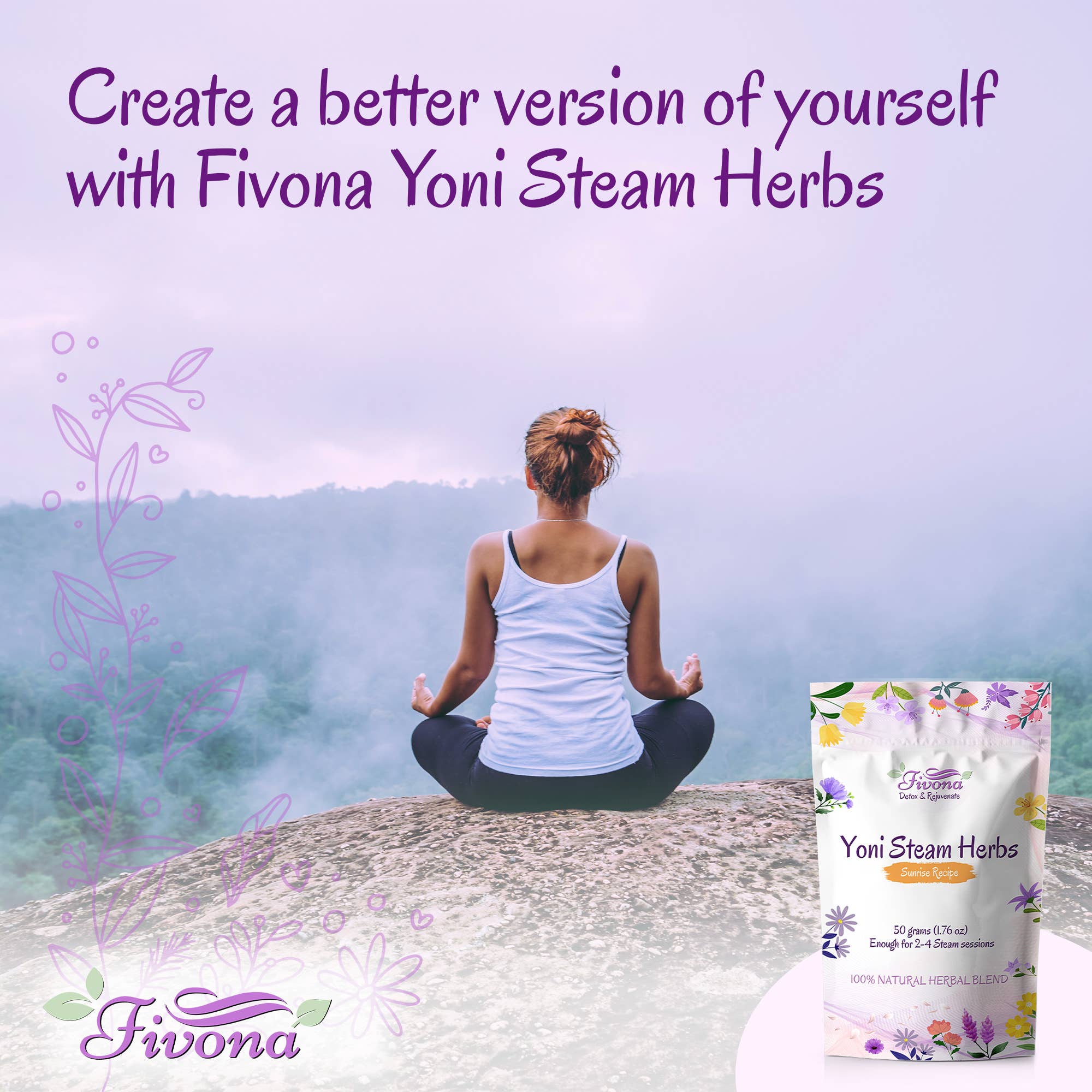 FIVONA – wholesale Health/detox tea – Yoni Steaming Herbs SUNRISE RECIPE (2-4 steaming sessions)4