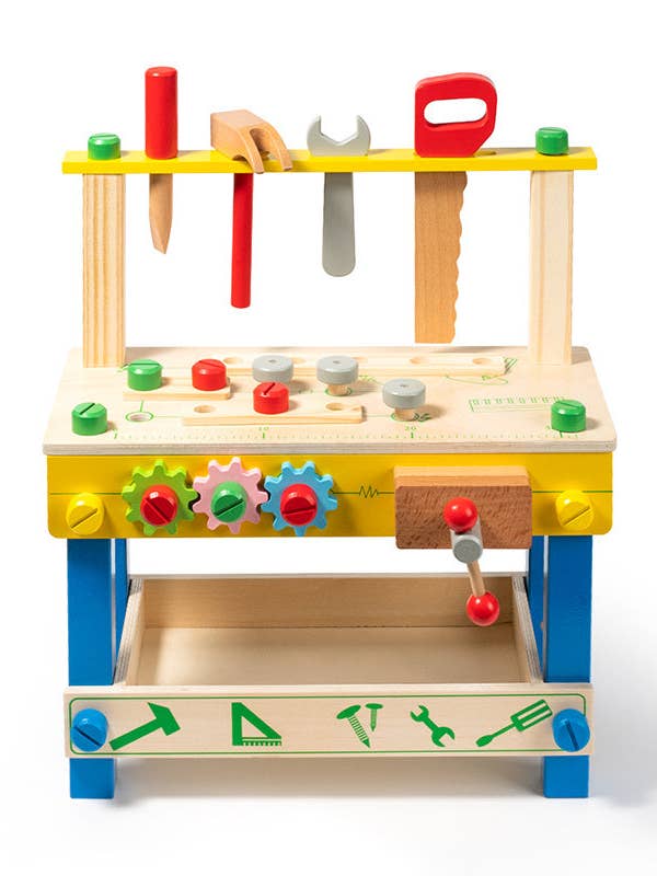 Robud Wooden Tool Workbench Toy with Set, Ages 3+ for wholesale by Fashion Quality Boutik