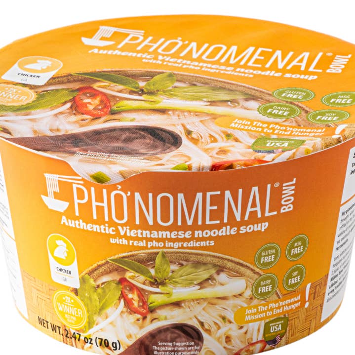 Phonomenal - Wholesale Ramen - Pho’nomenal Bowl Instant Chicken Pho (Case of 6 Bowls)