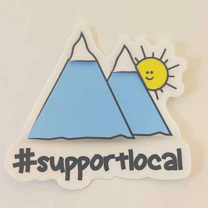 Support Local Sticker for wholesale by Little Smarties YYC