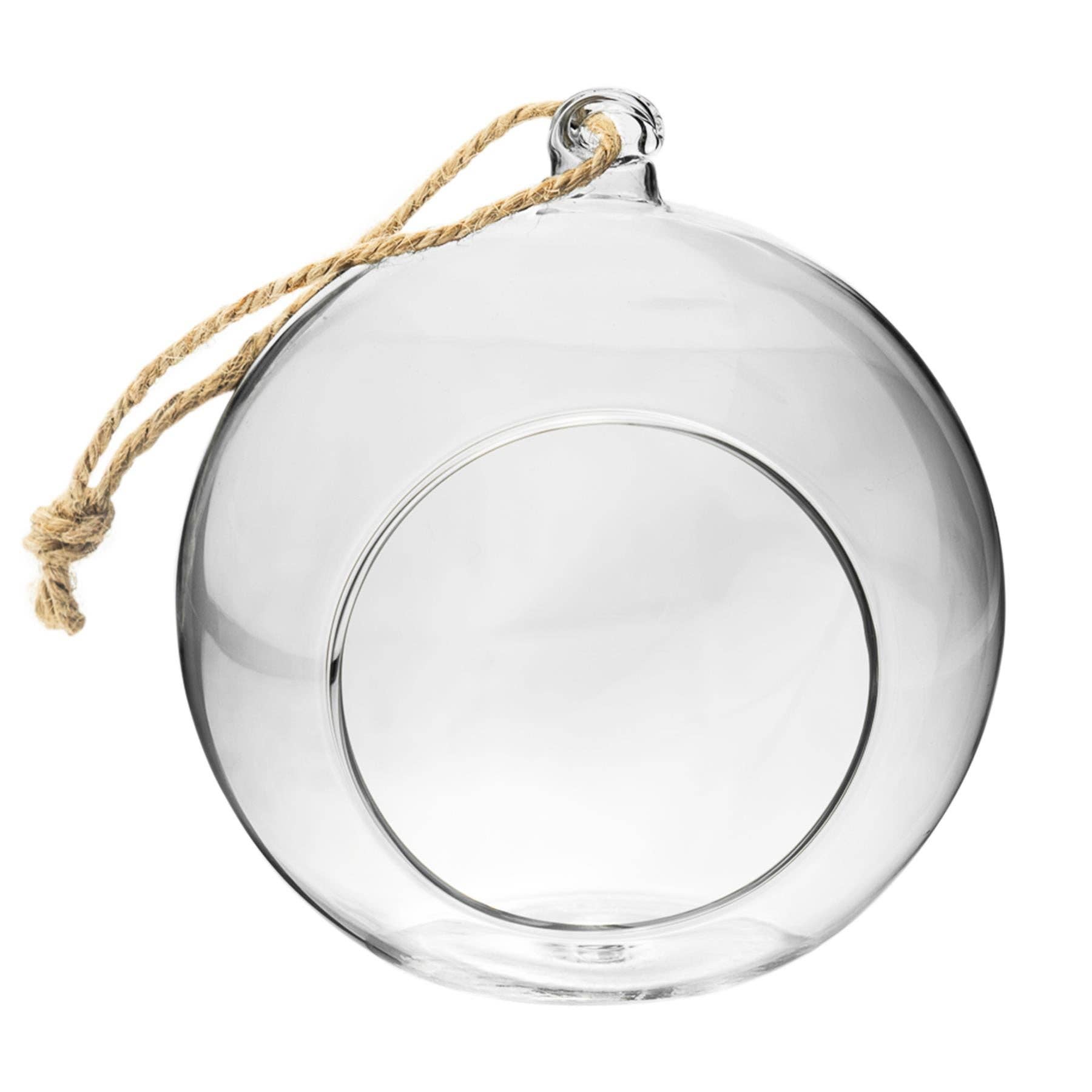 Rinkit Ltd - Vente Terrariums - Terrarium d'intérieur Nicola Spring avec corde vintage suspendue 12 cm3
