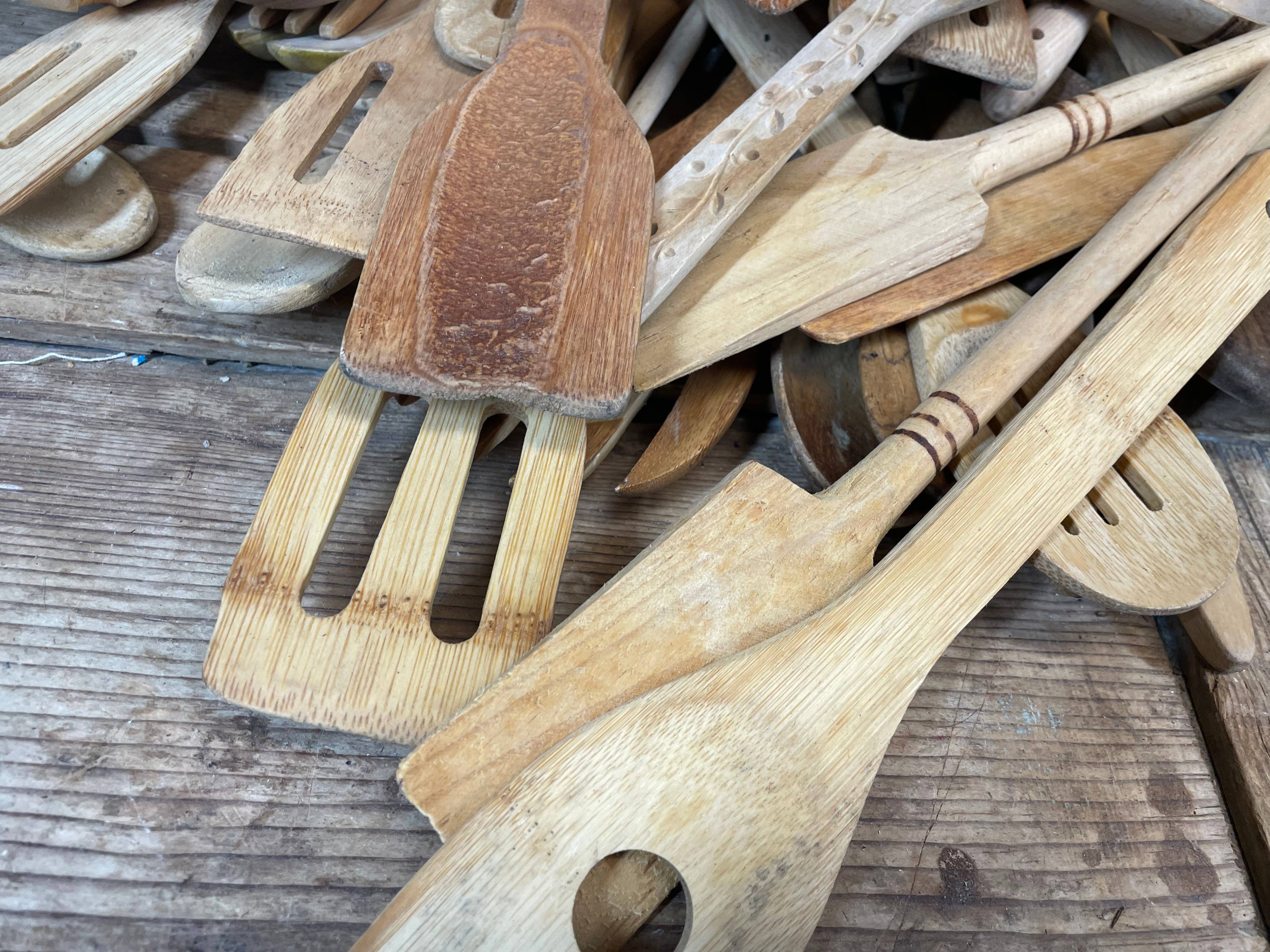 My Amigos Imports – Conjunto de utensílios de cozinha por atacado – Talheres de Madeira Vintage de Casa de Campo-ER-Surtido-Colheres-$41