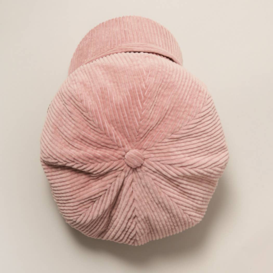 Fashion City - Wholesale Newsboy/Schoolboy Hat - Women's - Women's Solid Corduroy Cabbie with Buttons16