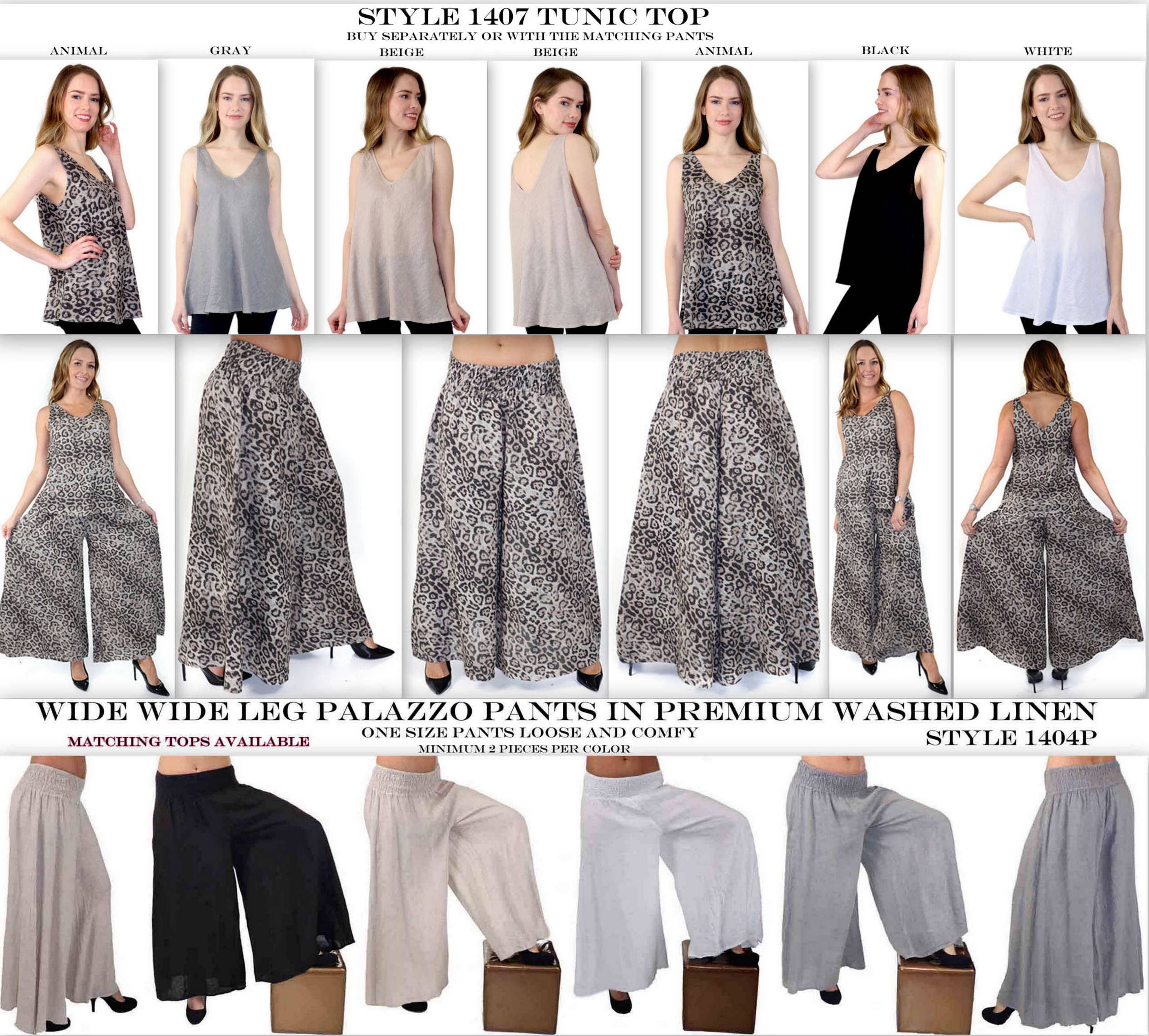 LINEN AND GAUZE - Wholesale Tunic - Women's - Biased cut perfect fit linen tunic, V neck Linen Tank tunic6