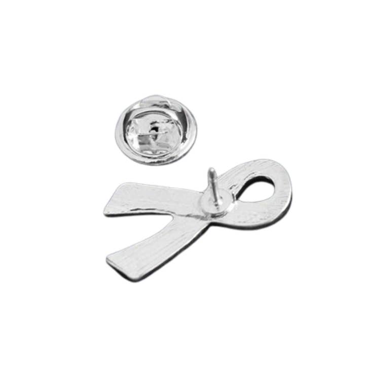 The Awareness Company - Wholesale Lapel Pin/Button - Large Flat Pink & Blue Ribbon Pins