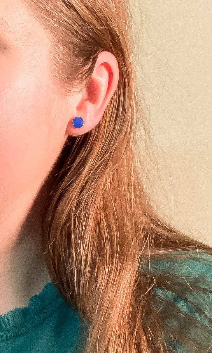 Michelle Starbuck Designs - Wholesale Stud/Post Earrings - Lapis + Malachite Mismatched Studs4