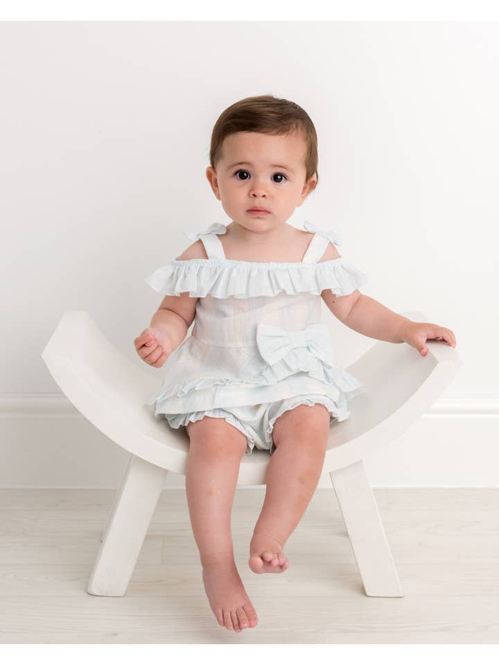 Caramelo Kids – wholesale Klädesset - Baby – Candy Stripe Cold Shoulder Jampant Set