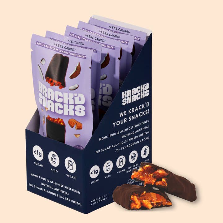 Low Sugar Keto Candy - Aloha Caramel (Gluten-Free, Vegan) for wholesale by Krack'd Snacks