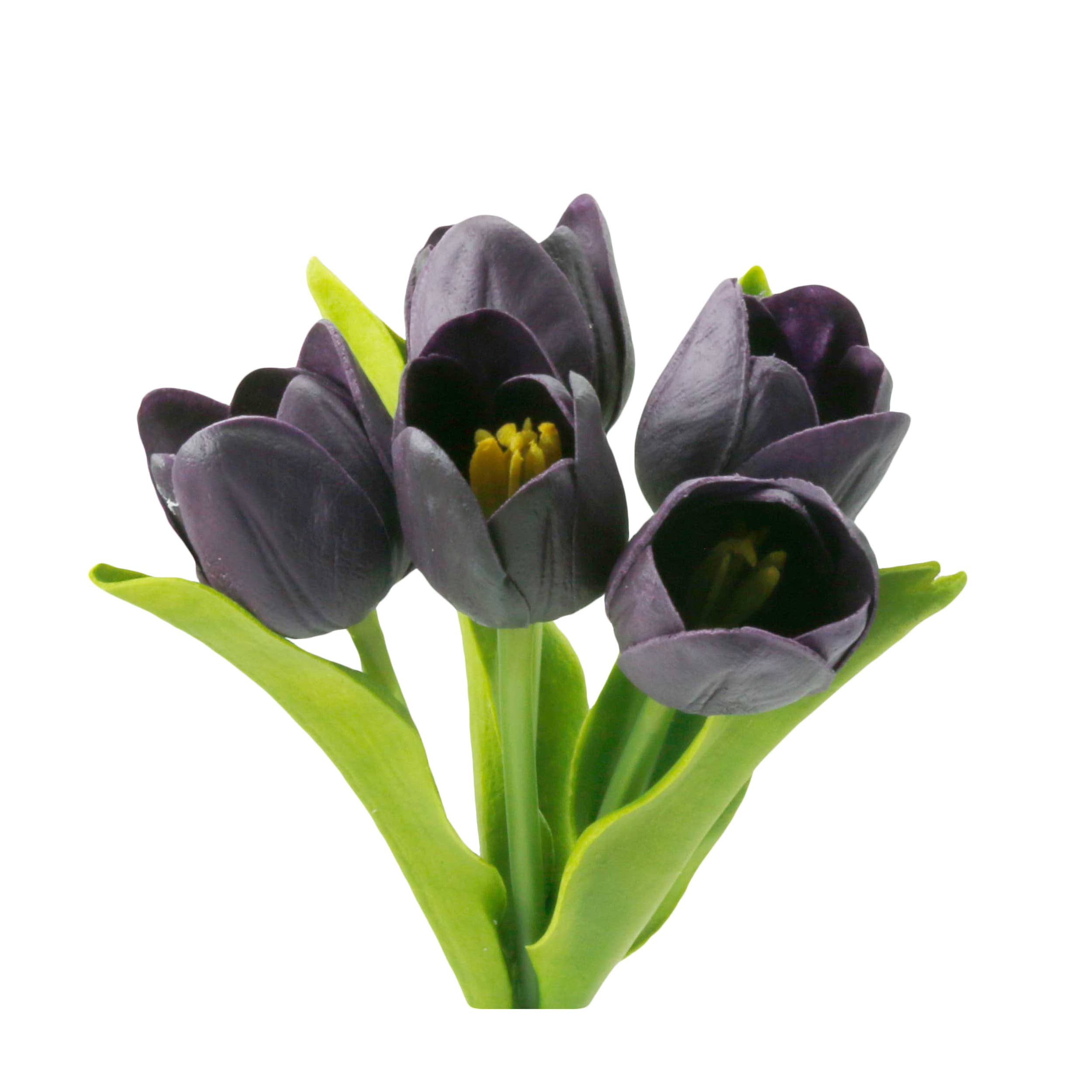 Angel Isabella – wholesale Artificial flowers – Pack of 5-stems Real Touch medium open tulip13