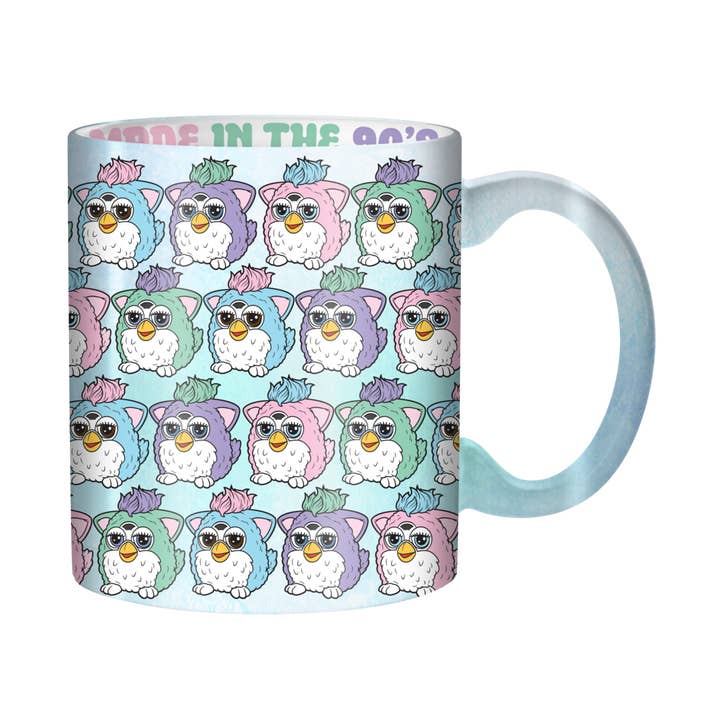 Silver Buffalo - Vente Tasse à café - Tasse en céramique nacrée Furby Pastel Pattern 20 oz0