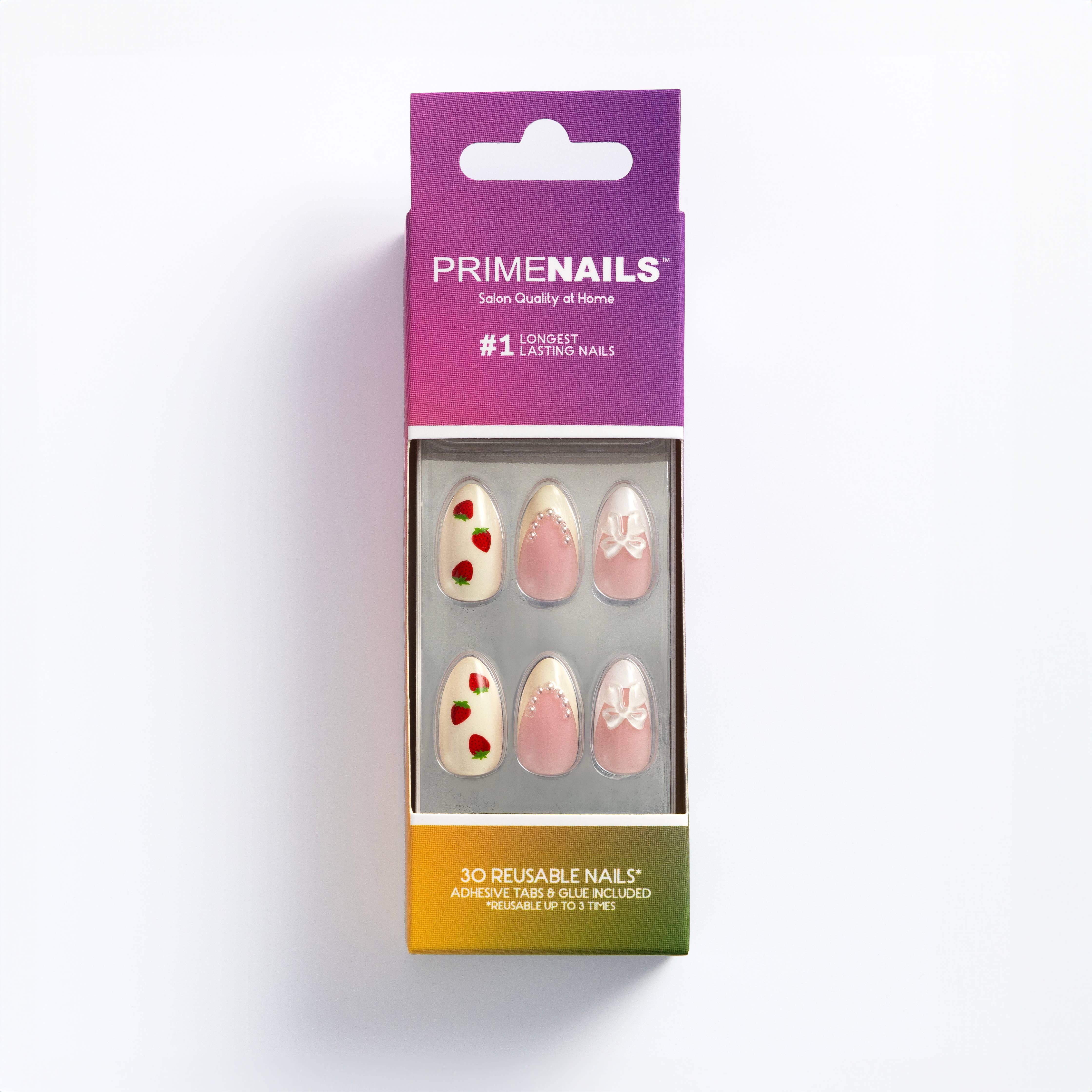 PRIMEBEAUTY - Wholesale Press-On/Fake Nails - Sweet Strawberry Heart Nails1