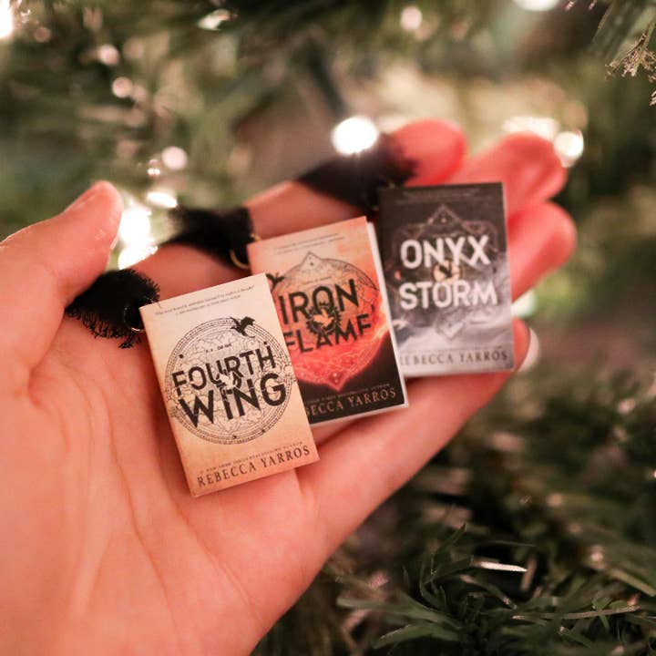 The Sticker Shop - Wholesale Ornament - Fourth Wing Mini Book Ornaments2