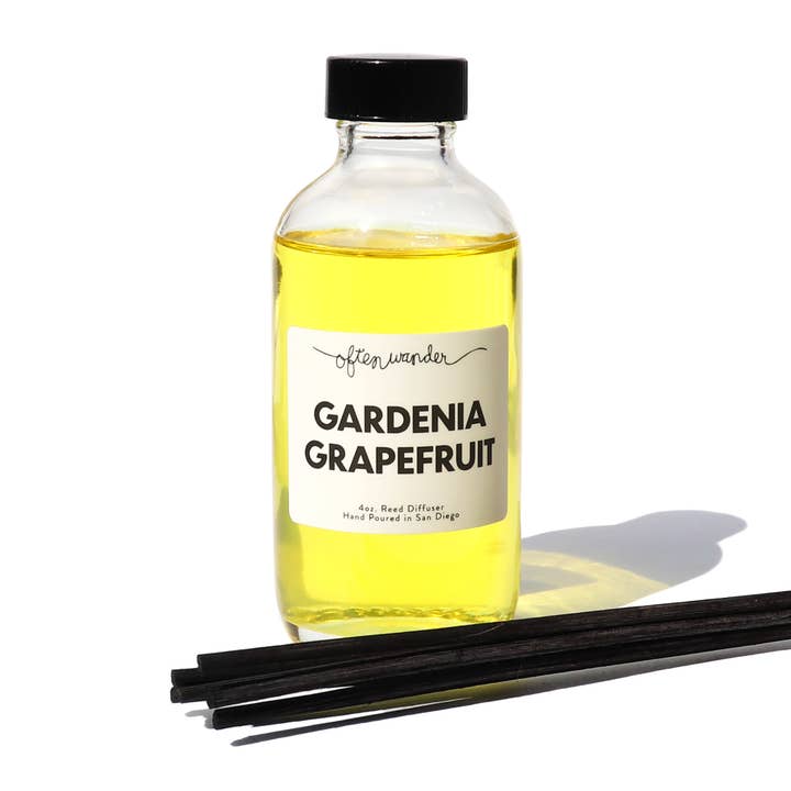 Gardenia Grapefruit – Reed Diffuser – 4oz for wholesale by Often Wander