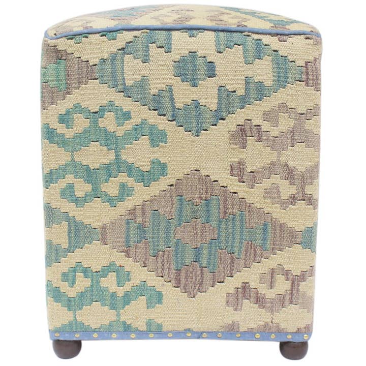Pouf Kilim Moderne Rodney Fait Main Rempli pour la vente par Arshs Fine Rugs