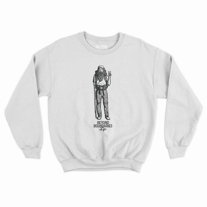 Hippie Man Sweatshirt for wholesale by Beyond Boundaries Life
