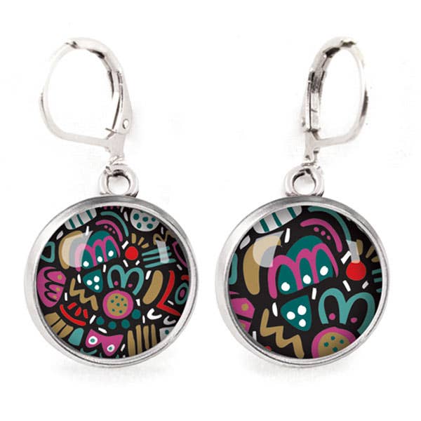 Orecchini a lobo Queen Size Party Pop - Argento (acciaio chirurgico) per la vendita all'ingrosso da parte di Les Jolies d'Emilie