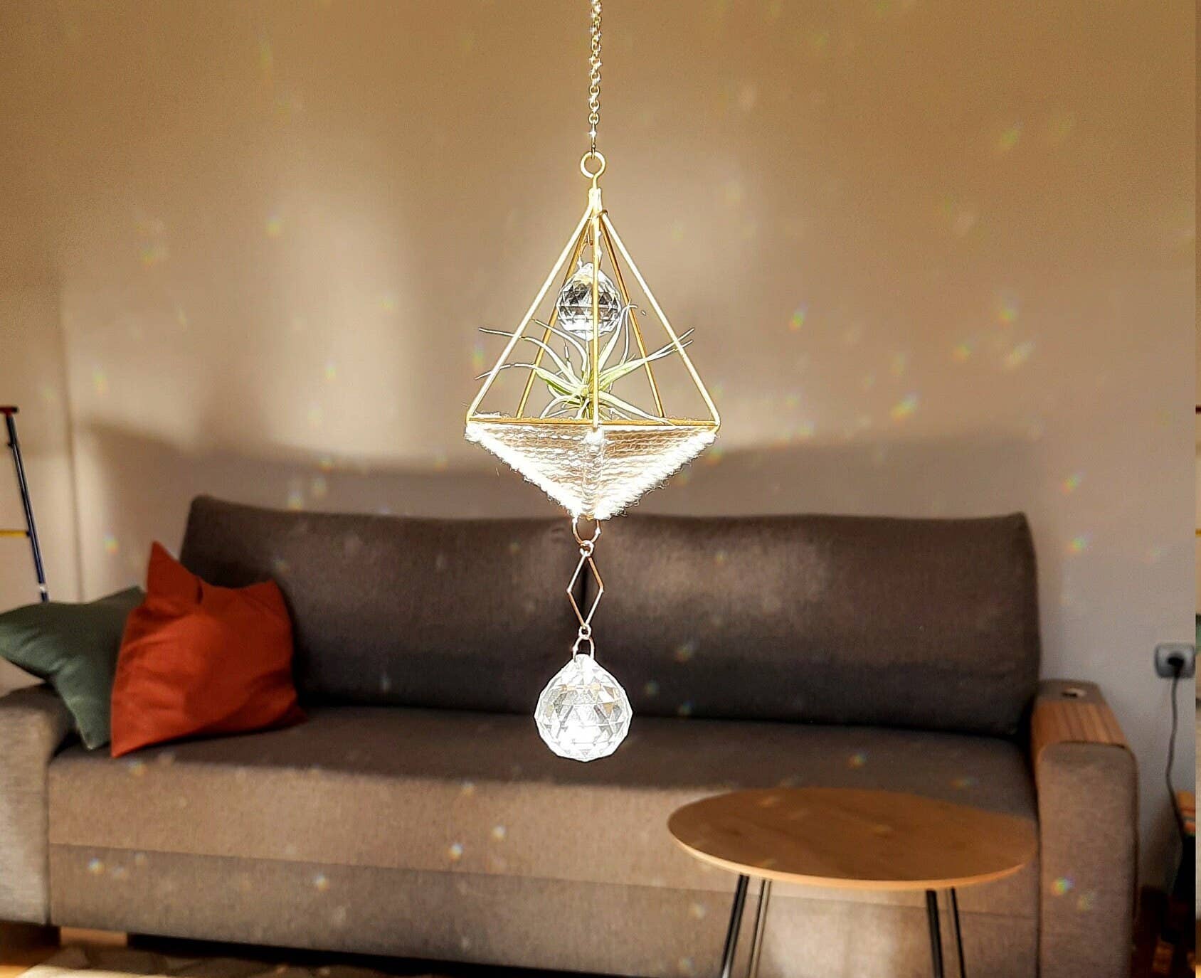 Salut Boho - Vendita all'ingrosso Acchiappasole - Porta Piante d'Aria con Cristalli Prism Rainbow Maker e Decorazione Suncatcher4