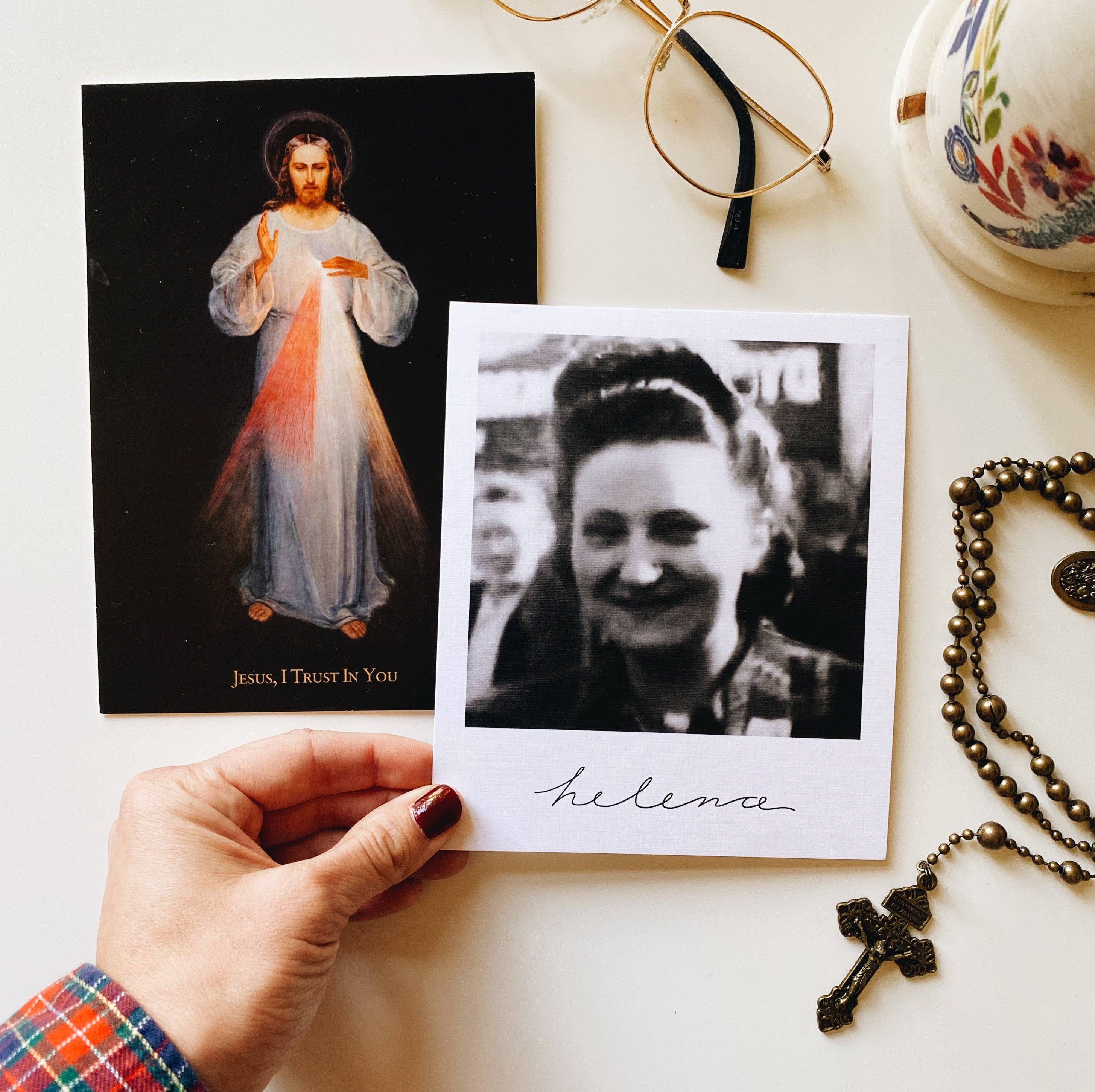 January Jane Shop - Wholesale Religious Card - Heirloom Polaroid Saint Pack7