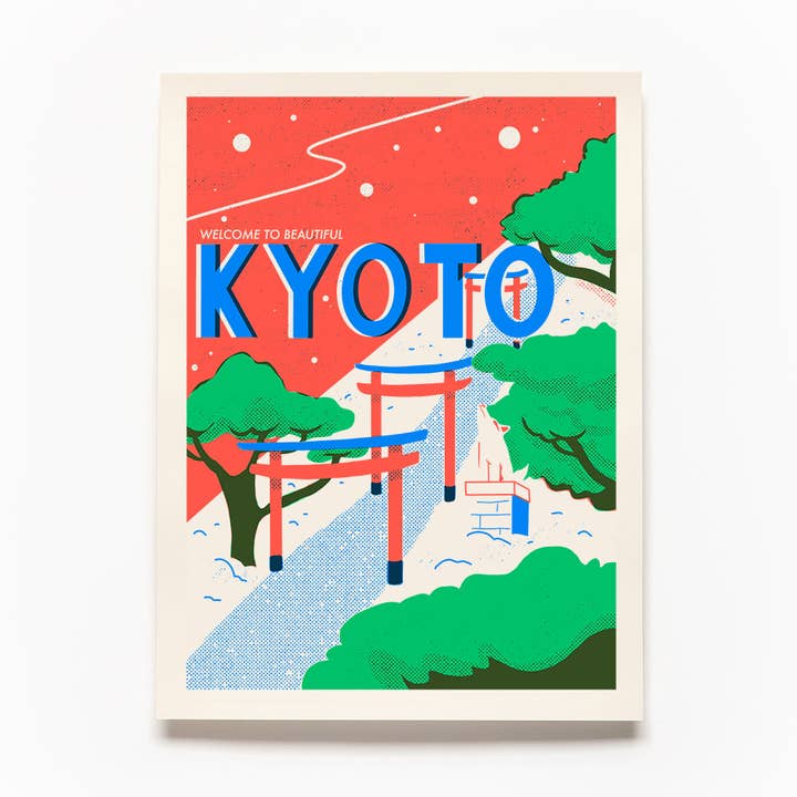 Kyoto Siebdruck für den Großhandel von Secret Planet