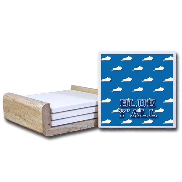 CT3400 -Kentucky State Pattern With Blue Text for wholesale by Paint The Town