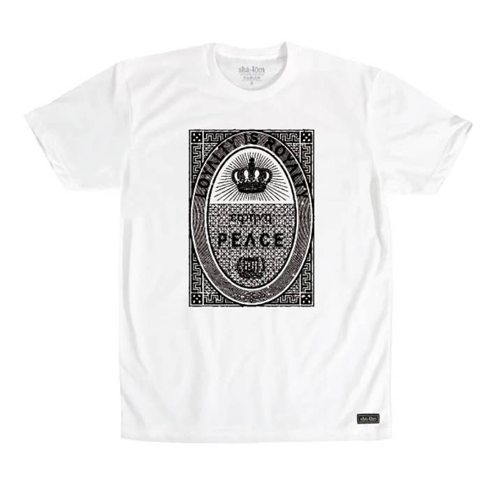 Loyalty is Royalty Tee White with Black for wholesale by Shalom Clothing