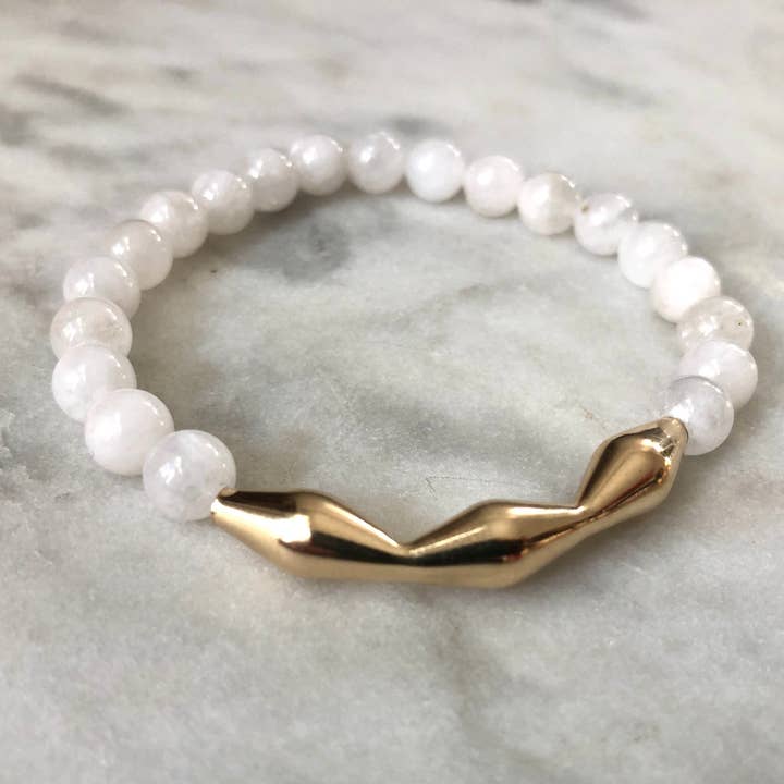 Brighter Days Bracelet - Moonstone for wholesale by Samata Stones