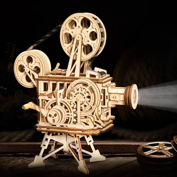 Robotime - Venta al por mayor Kit de manualidades - ROKR Vitascope LK601 kit de proyector de película mecánico
