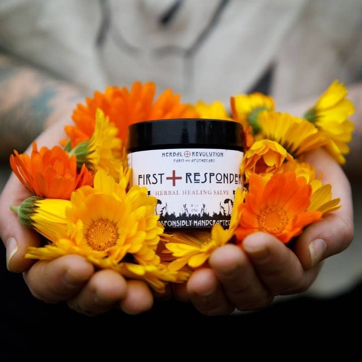 Herbal Revolution Farm + Apothecary - Wholesale Healing Salve/Balm/Cream - First Responder: Herbal Salve for Cuts, Burns, Bruises