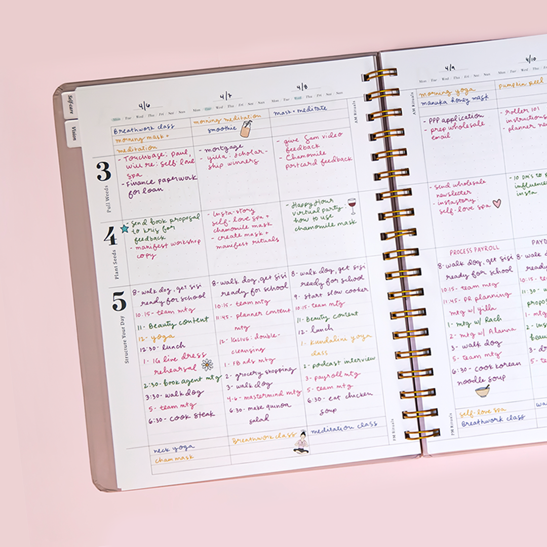 Savor Life Planner - Wholesale Planner - Savor Beauty Planner - Pink Champagne5