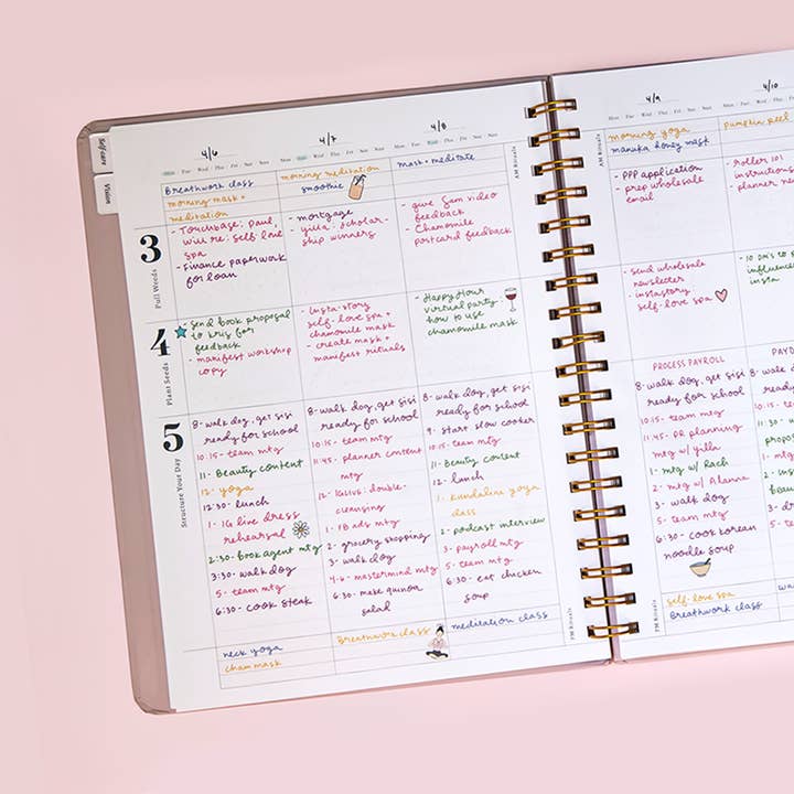 Savor Life Planner - Wholesale Planner - Savor Beauty Planner - Pink Champagne5