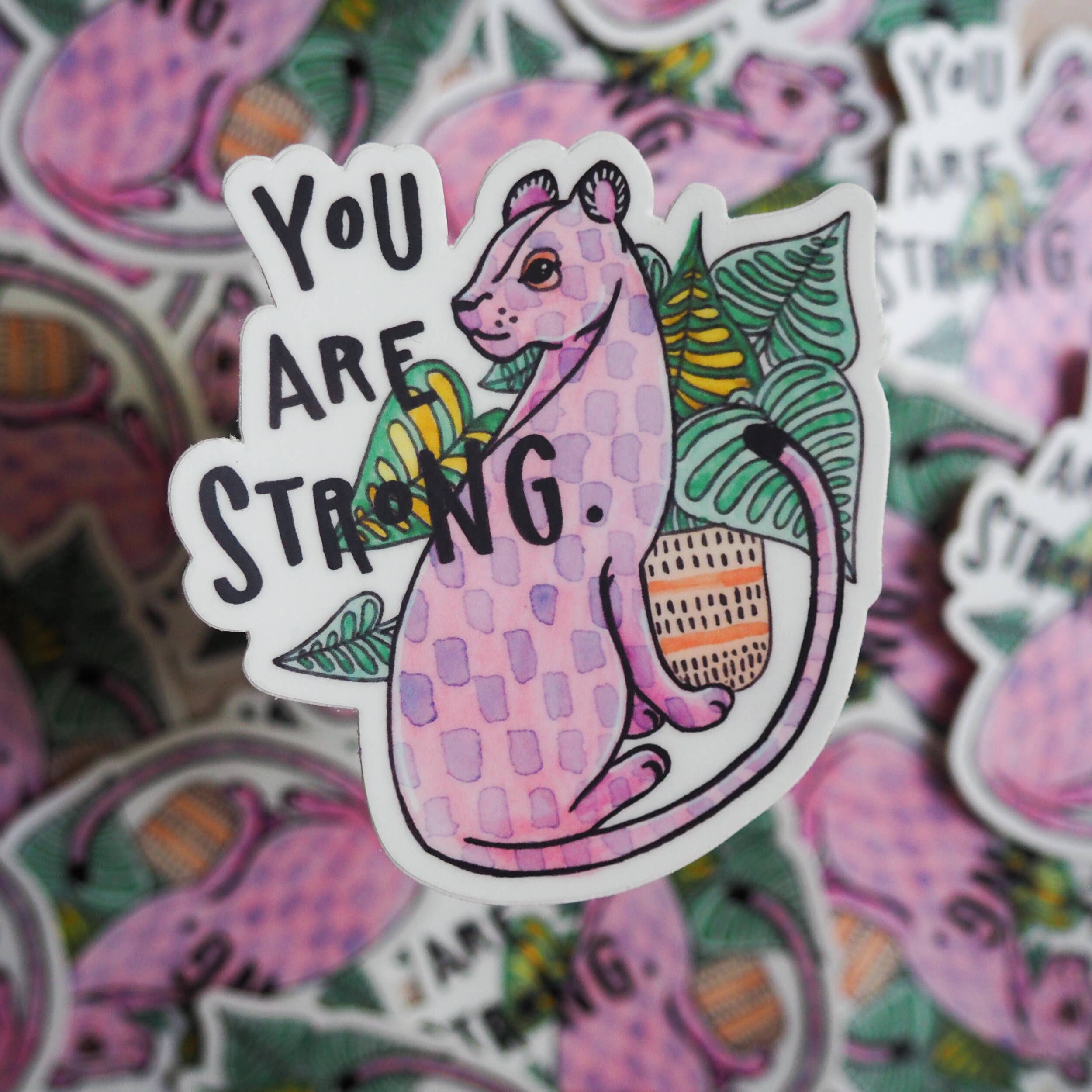 The Moxie Fox – Adesivo por atacado – Adesivo de vinil Você é forte1